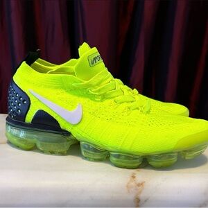 Nike Green and White Athletic Shoes with Air Technology